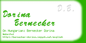 dorina bernecker business card